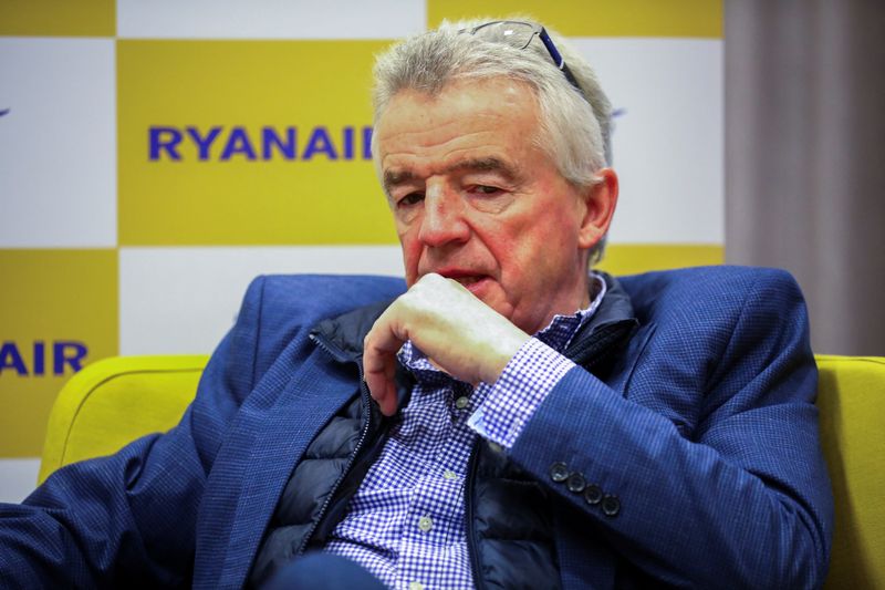 &copy; Reuters. Ryanair's Group CEO Michael O'Leary speaks during a Reuters TV interview in Berlin, Germany, January 11, 2024. REUTERS/Nadja Wohlleben/File Photo