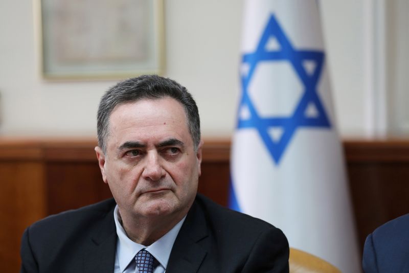 &copy; Reuters. Ministro das Relações Exteriores de Israel, Israel Katz, durante reunião, em Jerusalém
24/02/2019
Abir Sultan/Pool via REUTERS