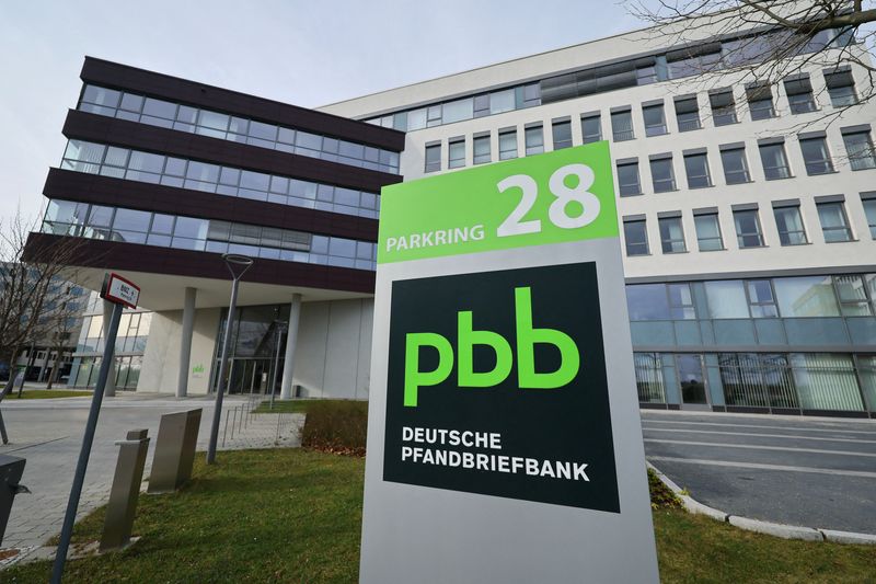 &copy; Reuters. The headquarters of troubled German property lender Deutsche Pfandbriefbank pbb is pictured as the real estate crisis widens, in Garching near Munich, Germany February 18, 2024. REUTERS/Wolfgang Rattay/File Photo