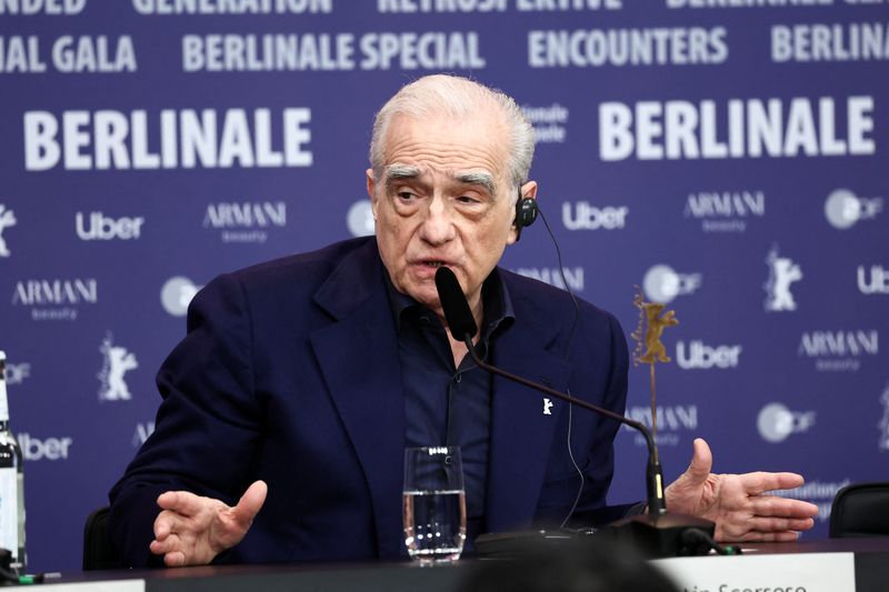 &copy; Reuters. El director Martin Scorsese asiste a una rueda de prensa antes de recibir el Oso de Oro Honorífico a la Trayectoria en la 74ª Berlinale, Festival Internacional de Cine de Berlín, Alemania, 20 de febrero de 2024. REUTERS/Liesa Johannssen 