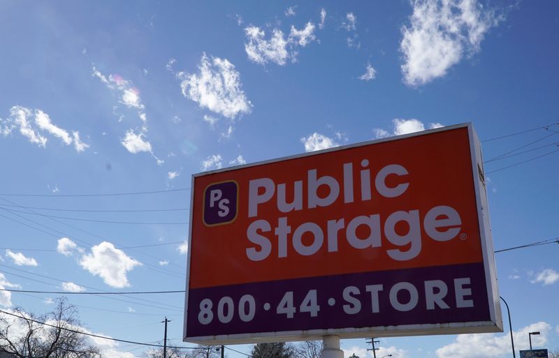 &copy; Reuters. The sign outside the Public Storage facility is pictured in Westminster, Colorado, U.S. February 22, 2017. REUTERS/Rick Wilking/File Photo