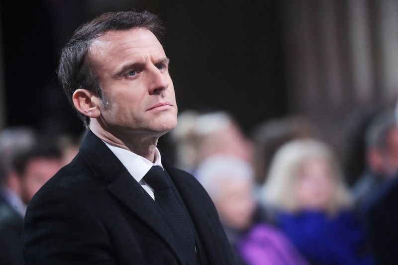 &copy; Reuters. Photo du président français, Emmanuel Macron. /Photo prise le 21 février 2024 à Paris, France/REUTERS/Christophe Petit Tesson