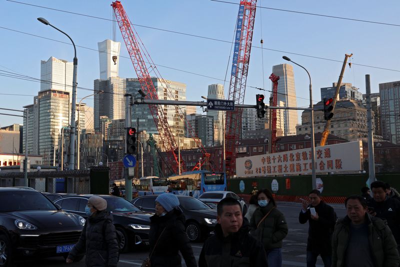 &copy; Reuters. Local de construção em Pequim
15/01/2024. REUTERS/Florence Lo/File Photo