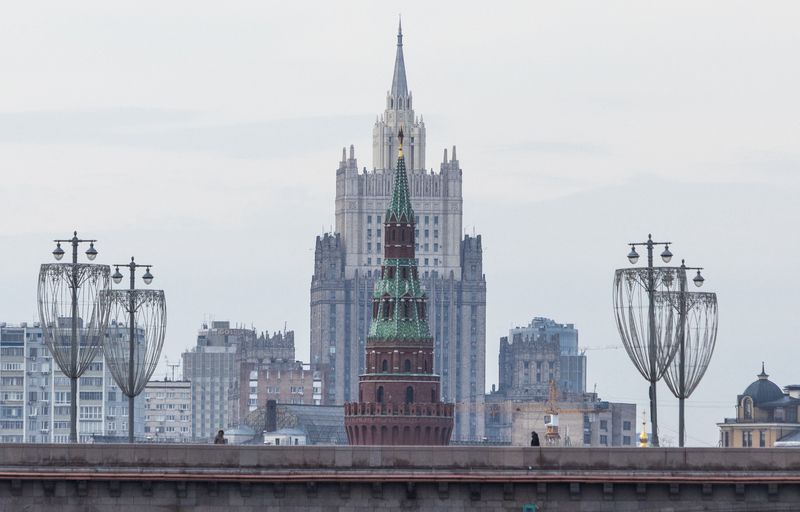 &copy; Reuters. منظر عام لمقر وزارة الخارجية الروسية في موسكو في يوم 15 مارس آذار 2023 . تصوير : مكسيم شيميتوف - رويترز . 