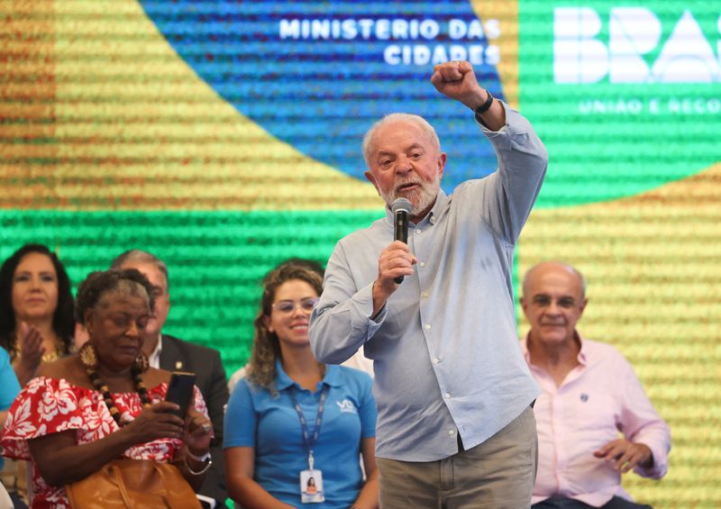 &copy; Reuters. Presidente Luiz Inácio Lula da Silva participa de evento no Rio de Janeiro
23/02/2024
REUTERS/Pilar Olivares
