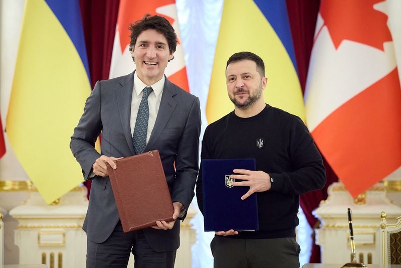 Italy and Canada sign security deals with Ukraine
