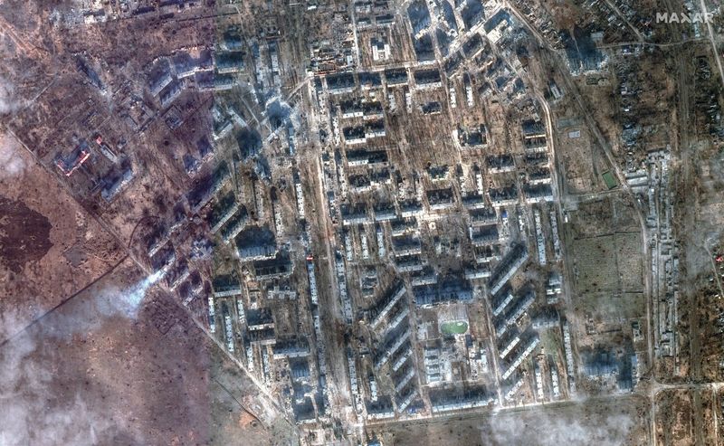 &copy; Reuters. صورة التقطت بالقمر الصناعي لمدينة أفدييفكا في منطقة دونيتسك بأوكرانيا يوم 17 فبراير شباط 2024. حصلت رويترز على الصورة من ماكسار تكنولوجيز. (يحظ