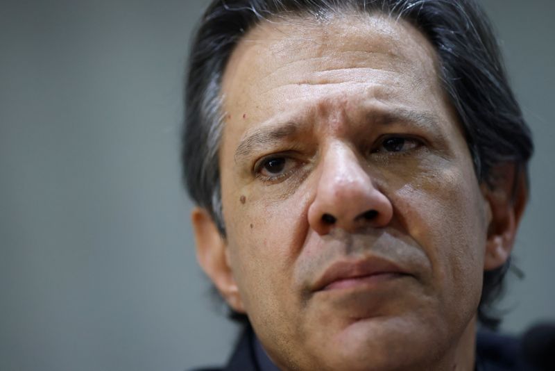 &copy; Reuters. Ministro da Fazenda, Fernando Haddad, durante entrevista coletiva em Brasília
31/08/2023
REUTERS/Adriano Machado