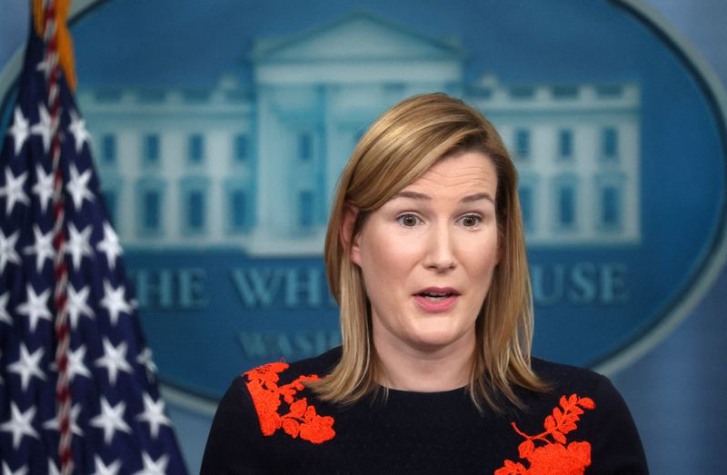 &copy; Reuters. FILE PHOTO: Principal deputy press secretary Olivia Dalton holds a press briefing at the White House in Washington, U.S., June 27, 2023. REUTERS/Leah Millis/File Photo