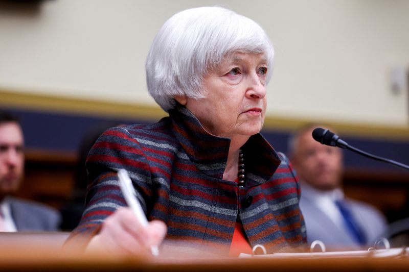 &copy; Reuters. Secretária do Tesouro dos EUA, Janet Yellen
06/02/2024.  REUTERS/Amanda Andrade-Rhoades/File Photo