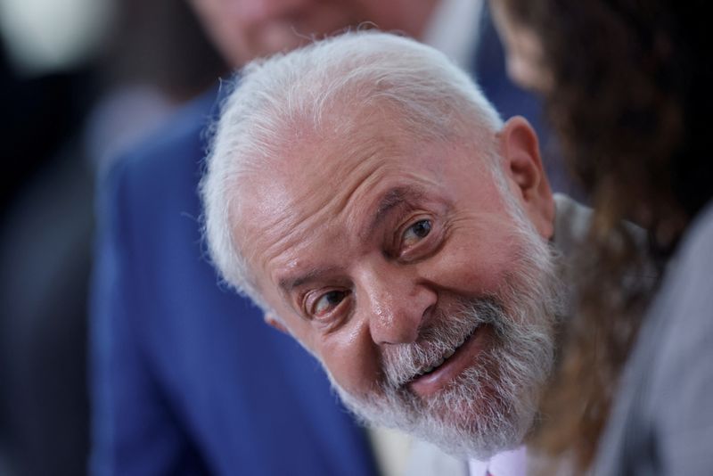 &copy; Reuters. Presidente Luiz Inácio Lula da Silva durante entrevista coletiva no Palácio do Planalto
26/02/2024 REUTERS/Adriano Machado