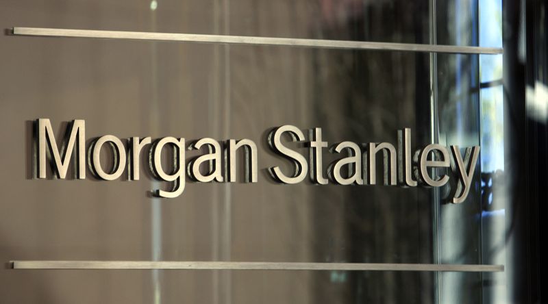 &copy; Reuters. شعار بنك مورجان ستانلي علي مقره في نيويورك بصورة من أرشيف رويترز.
