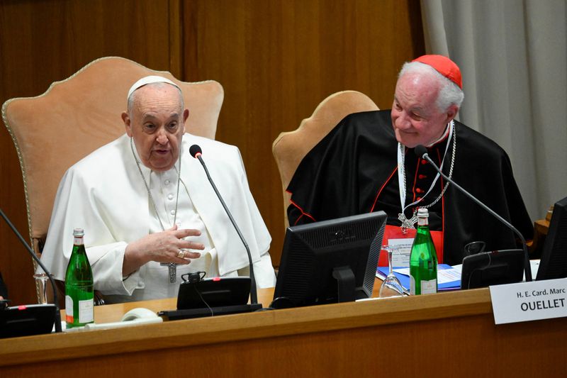 &copy; Reuters. Papa Francisco durante conferência
 1/3/2024   Divulgação via REUTERS