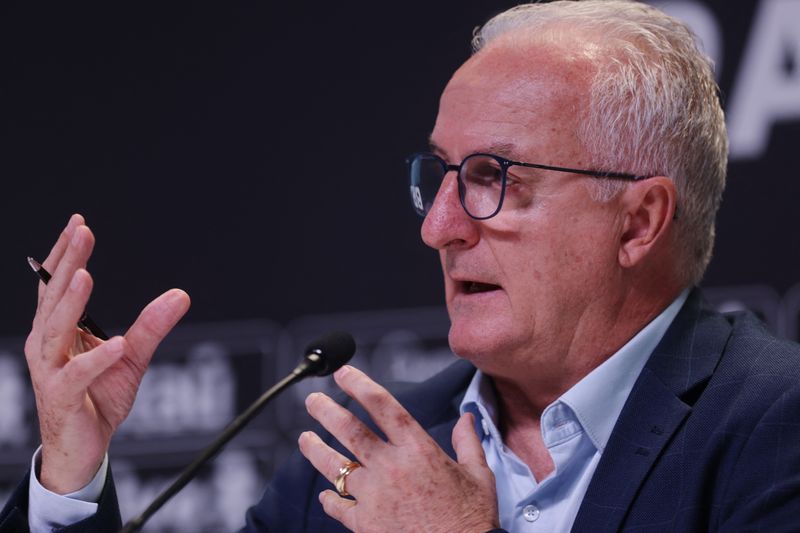 &copy; Reuters. Técnico da seleção brasileira, Dorival Júnior, durante entrevista coletiva no Rio de Janeiro
01/03/2024 REUTERS/Ricardo Moraes
