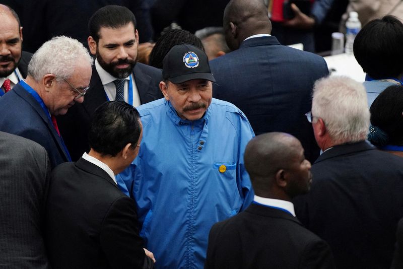 &copy; Reuters. FOTO DE ARCHIVO: El presidente de Nicaragua, Daniel Ortega, asiste a la ceremonia de apertura de la cumbre del G77+China en La Habana, Cuba, el 15 de septiembre, 2023. REUTERS/Alexandre Meneghini/Foto de Archivo