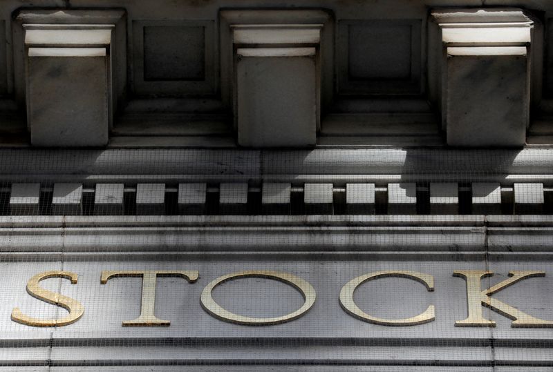 &copy; Reuters. FILE PHOTO: Morning sunlight falls on the facade of the New York Stock Exchange (NYSE) building in Manhattan in New York City, New York, U.S., January 28, 2021. REUTERS/Mike Segar/File Photo