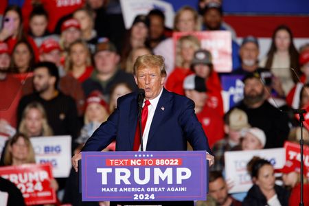 Trump says Biden's border policies are a 'conspiracy to overthrow' the US By Reuters
