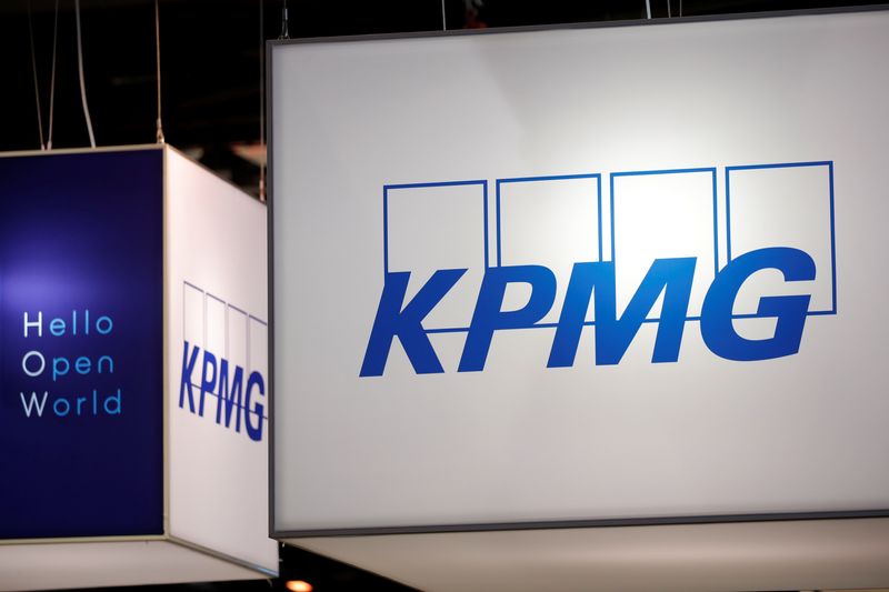 &copy; Reuters. FILE PHOTO: The logo of KPMG is seen at the high profile startups and high tech leaders gathering, Viva Tech,in Paris, France May 16, 2019. REUTERS/Charles Platiau/File Photo