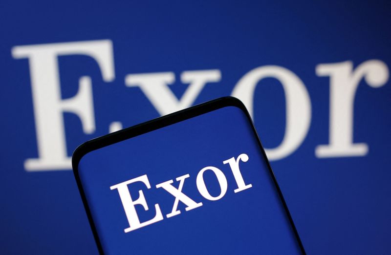 &copy; Reuters. FILE PHOTO: Exor logo is displayed in this illustration taken September 5, 2022. REUTERS/Dado Ruvic/Illustration/FILE PHOTO