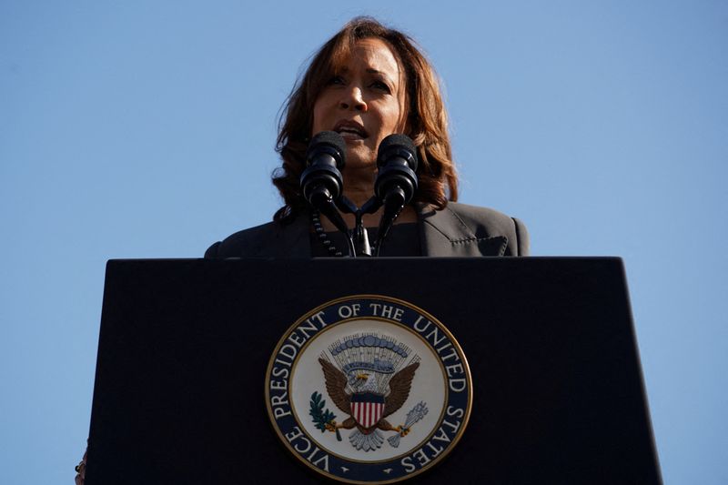 &copy; Reuters. Vice-presidente dos EUA, Kamala Harris, em evento no Alabama, EUA
3/3/2024 REUTERS/Megan Varner/Arquivo