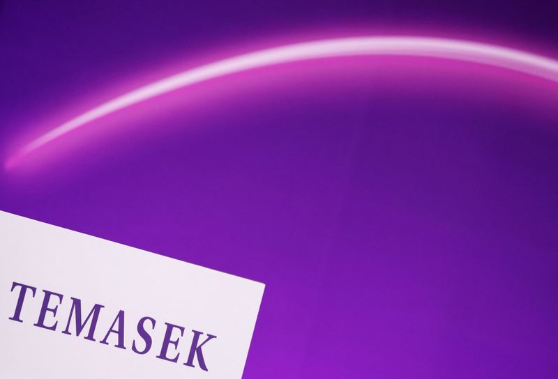 &copy; Reuters. A Temasek signage is pictured at their annual Temasek Review in Singapore July 11, 2023. REUTERS/Edgar Su/File Photo