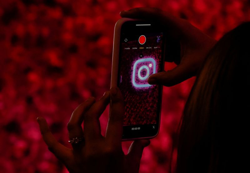 &copy; Reuters. A logo of mobile application Instagram is seen on a mobile phone, during a conference in Mumbai, India, September 20, 2023. REUTERS/Francis Mascarenhas/File photo