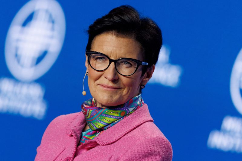 &copy; Reuters. FILE PHOTO: Jane Fraser CEO, Citi, speaks at the 2023 Milken Institute Global Conference in Beverly Hills, California, U.S., May 1, 2023. REUTERS/Mike Blake/File Photo