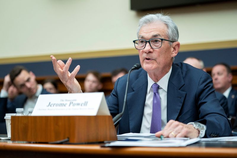 &copy; Reuters. Federal Reserve Chair Jerome Powell speaks during a House Financial Services Committee hearing on the "Federal Reserve's Semi-Annual Monetary Policy Report" on Capitol Hill in Washington, U.S., March 6, 2024. REUTERS/Bonnie Cash