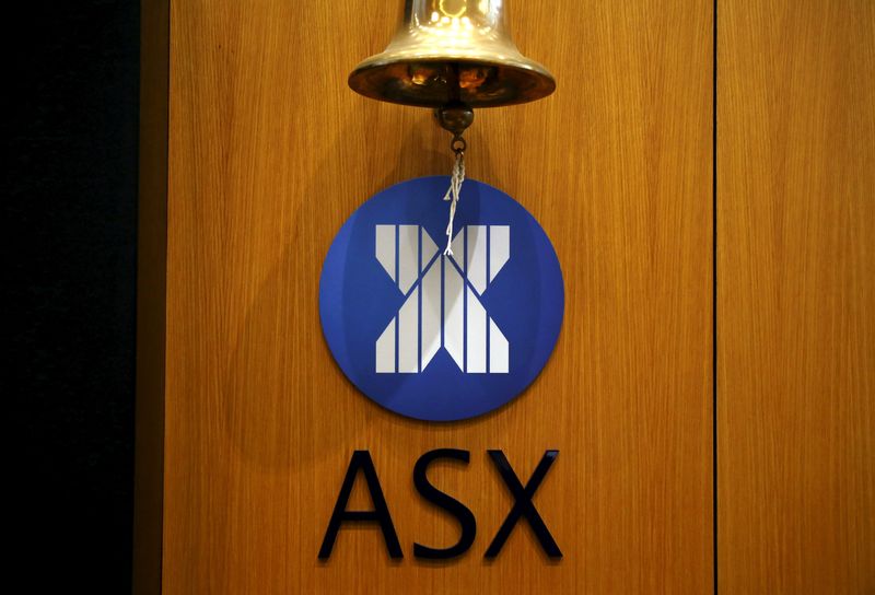 &copy; Reuters. FILE PHOTO: A bell used for official ceremonies hangs from a wall inside the Australian Securities Exchange (ASX) in Sydney, Australia, March 17, 2016. Picture taken March 17, 2016. REUTERS/David Gray/File Photo