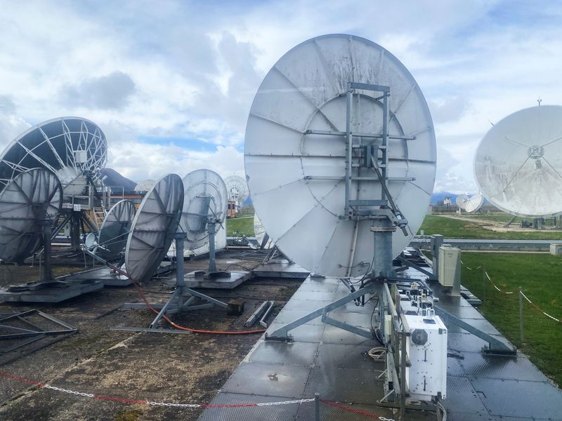 &copy; Reuters. Antennas are pictured at Telespazio's Fucino space centre, in Ortucchio, close to the central Italian city of l'Aquila, Italy, March 4, 2024. REUTERS/Giulia Segreti/File Photo
