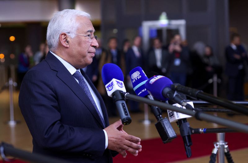 &copy; Reuters. Portugal's Prime Minister Antonio Costa speaks to media as he attends a European Union leaders' summit, in Brussels, Belgium December 14, 2023. REUTERS/Johanna Geron/File Photo