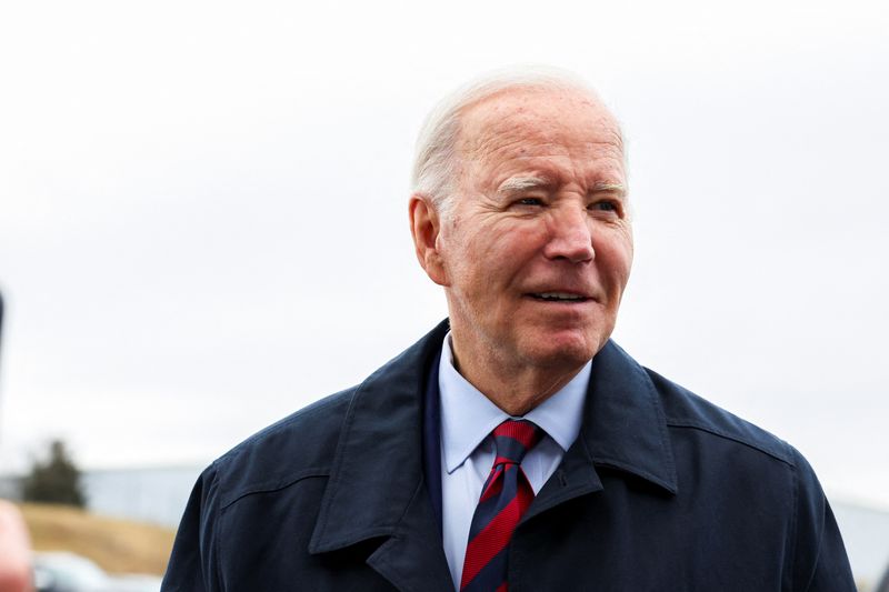 &copy; Reuters. Presidente dos EUA Joe Biden em Hagerstown, Maryland
 5/3/2024   REUTERS/Amanda Andrade-Rhoades