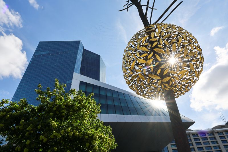 &copy; Reuters. A view shows the European Central Bank (ECB) building, on the day of the monthly news conference following the ECB's monetary policy meeting in Frankfurt, Germany, September 14, 2023. REUTERS/Wolfgang Rattay/File Photo