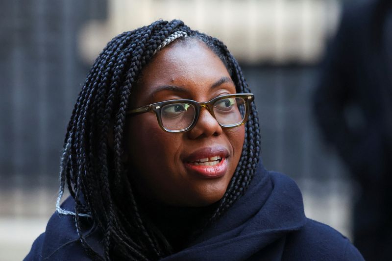 &copy; Reuters. British Business Secretary Kemi Badenoch leaves following a Cabinet meeting at 10 Downing Street in London, Britain, January 9, 2024. REUTERS/Toby Melville