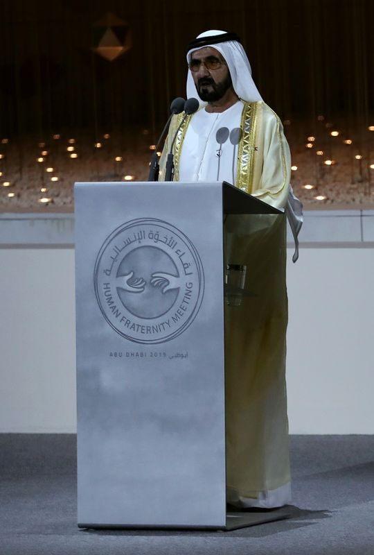 &copy; Reuters. حاكم إمارة دبي الشيخ محمد بن راشد آل مكتوم خلال فعالية في أبوظبي في صورة من أرشيف رويترز.