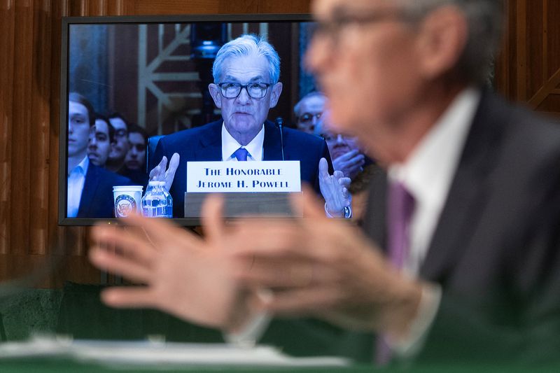 © Reuters. Federal Reserve Chair Jerome Powell testifies before a Senate Banking, Housing, and Urban Affairs Committee hearing on Capitol Hill in Washington, U.S., March 7, 2024. REUTERS/Tom Brenner