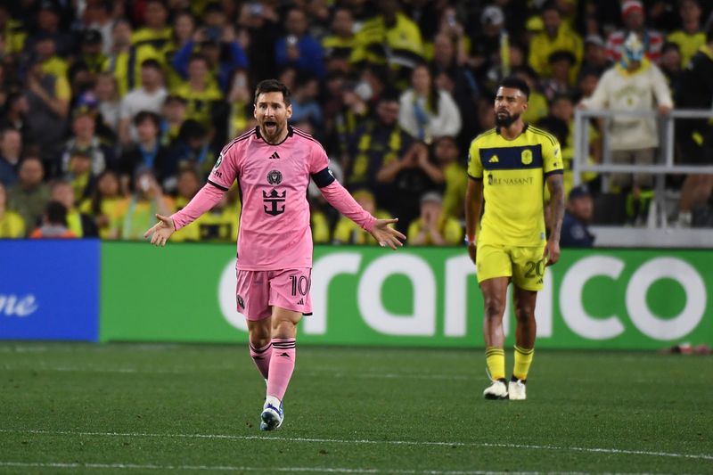 &copy; Reuters. Messi celebra gol do Inter Miami
  7/3/2024    Christopher Hanewinckel-USA TODAY Sports