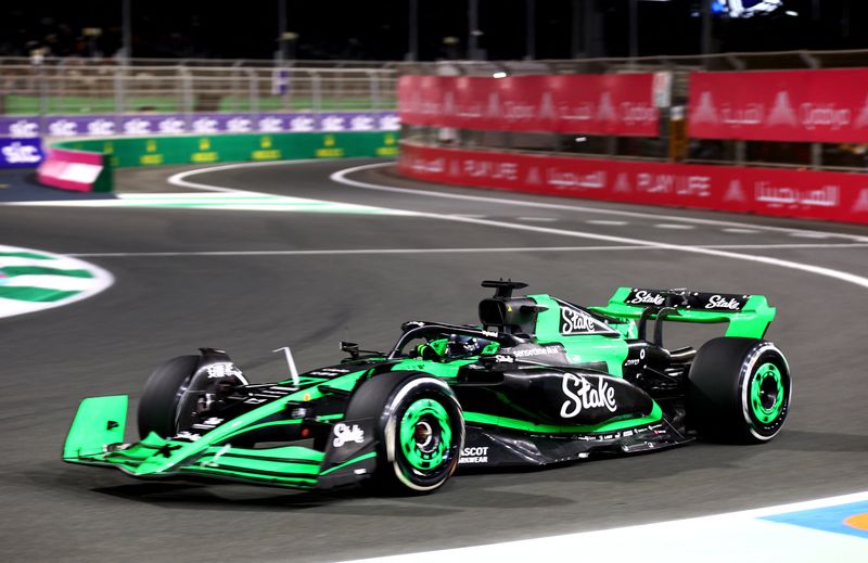 &copy; Reuters. Mar 7, 2024 
Foto del jueves del Sauber de Valtteri Bottas en las prácticas para el GP de Arabia Saudita en Yeda 
REUTERS/Rula Rouhana