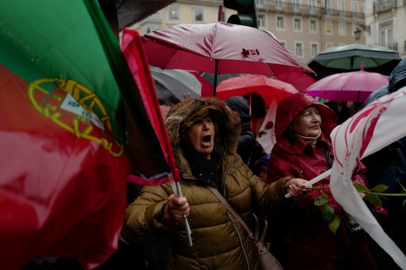 &copy; Reuters. Apoiadores do Partido Socialista (PS) em comício no último dia de campanha antes das eleições antecipadas em Lisboa, Portugal
-8/03/2024
REUTERS/Pedro Nunes