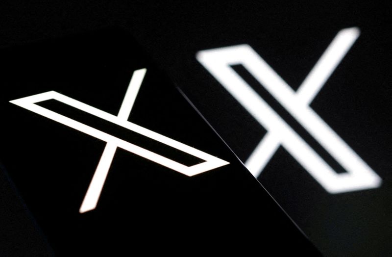 &copy; Reuters. FOTO DE ARCHIVO: El nuevo logotipo de X, antes conocida como Twitter, se ve en esta ilustración tomada el 24 de julio de 2023. REUTERS/Dado Ruvic/Ilustración/Archivo