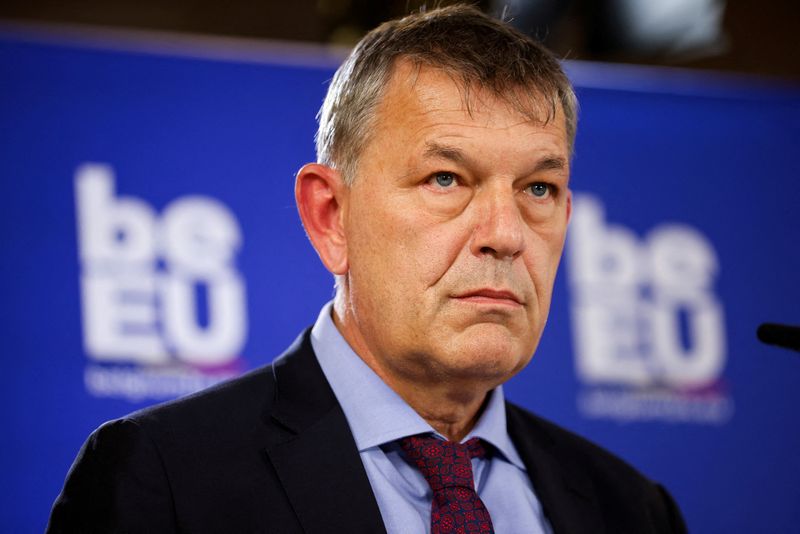 &copy; Reuters. FILE PHOTO: Philippe Lazzarini, head of the U.N. Palestinian refugee agency UNRWA, attends a news conference during an informal EU Development Ministers Council, in Brussels, Belgium February 12, 2024. REUTERS/Johanna Geron/File Photo