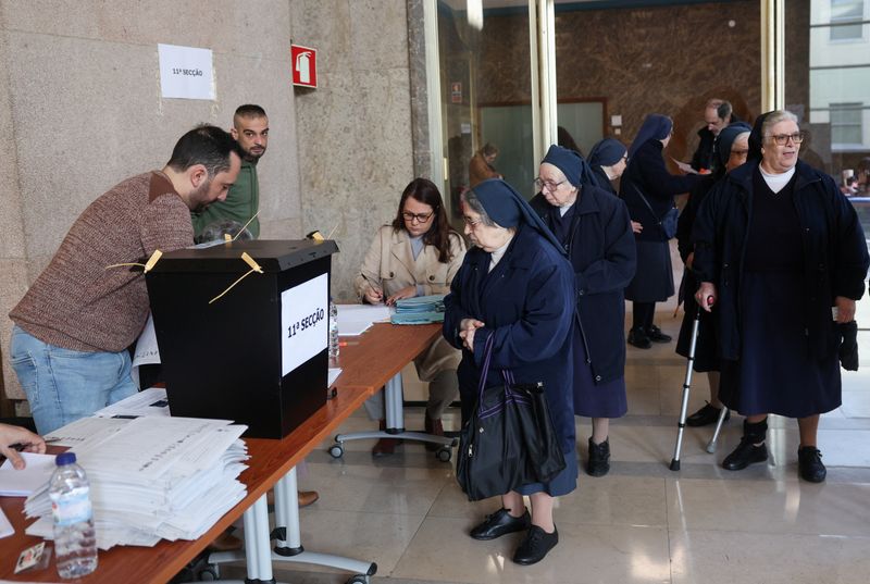 &copy; Reuters. Un bureau de vote à Lisbonne, au Portugal. /Photo prise le 10 mars 2024/REUTERS/Violeta Santos Moura
