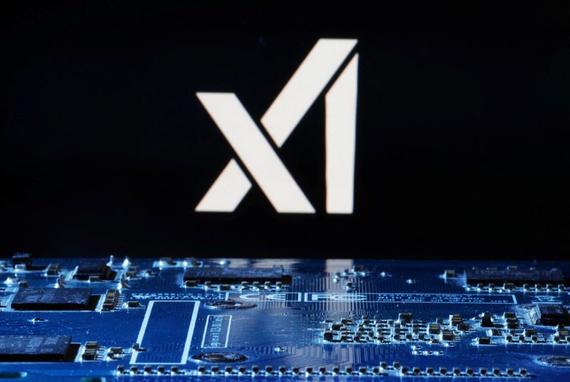 &copy; Reuters. xAI logo is seen near computer motherboard in this illustration taken January 8, 2024. REUTERS/Dado Ruvic/Illustration/file photo