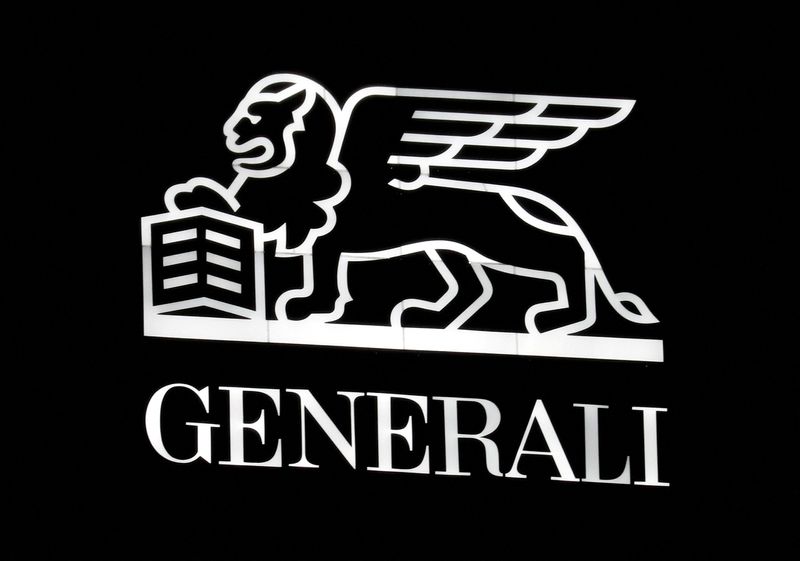 &copy; Reuters. Il logo di Generali sull'edificio della compagnia assicurativa nel quartiere di CityLife di Milano.  REUTERS/Stefano Rellandini/File Photo