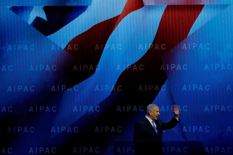 &copy; Reuters. Primeiro-ministro de Israel, Benjamin Netanyahu, fala em conferência da Aipac, em Washington, EUA
06/03/2018
REUTERS/Brian Snyder