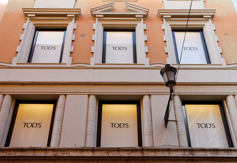 &copy; Reuters. Logos of Tod's are seen in the windows of a shop in downtown Rome, Italy February 10, 2016. REUTERS/Tony Gentile/File Photo