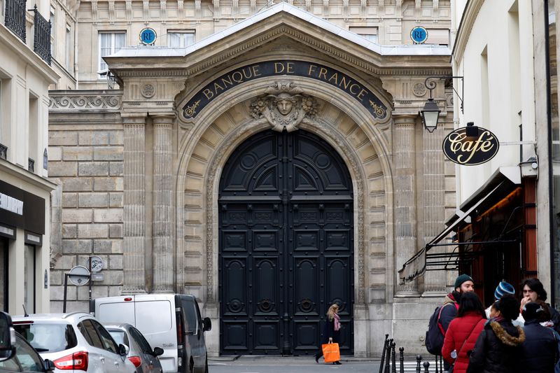 &copy; Reuters. Facade of the Bank of France "Banque de France" headquarters in Paris, France, March 12, 2018.  REUTERS/Charles Platiau/ File Photo