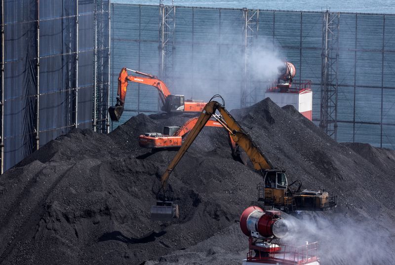 &copy; Reuters. FILE PHOTO: A view shows a coal terminal in the port city of Nakhodka, Russia June 13, 2022. REUTERS/Tatiana Meel/File Photo