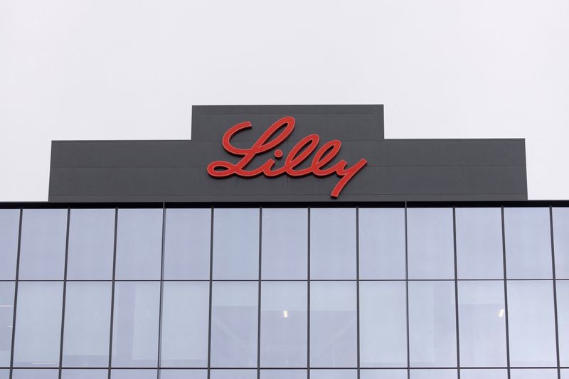 &copy; Reuters. Le logo d'Eli Lilly à San Diego, aux Etats-Unis. /Photo prise le 1er mars 2023/REUTERS/Mike Blake