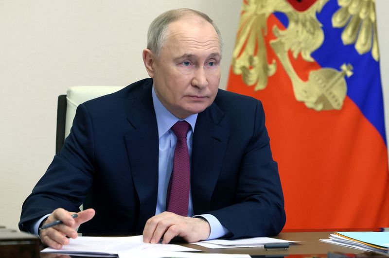 &copy; Reuters. Foto de archivo del Presidente ruso Vladimir Putin en un acto en Moscú 
Mar 14, 2024. Sputnik/Mikhail Metzel/Pool via REUTERS 